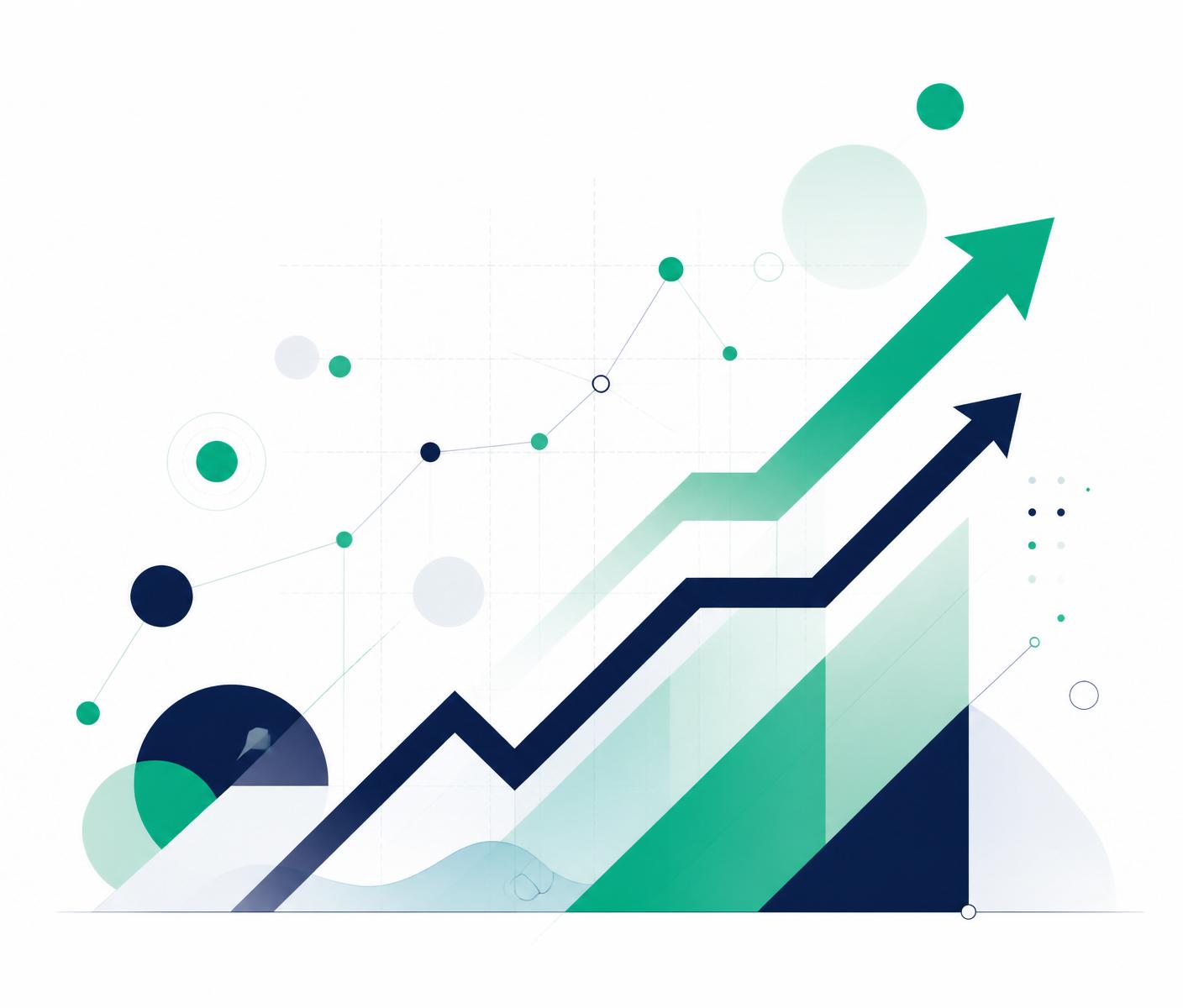 Abstract illustration representing business growth and strategy